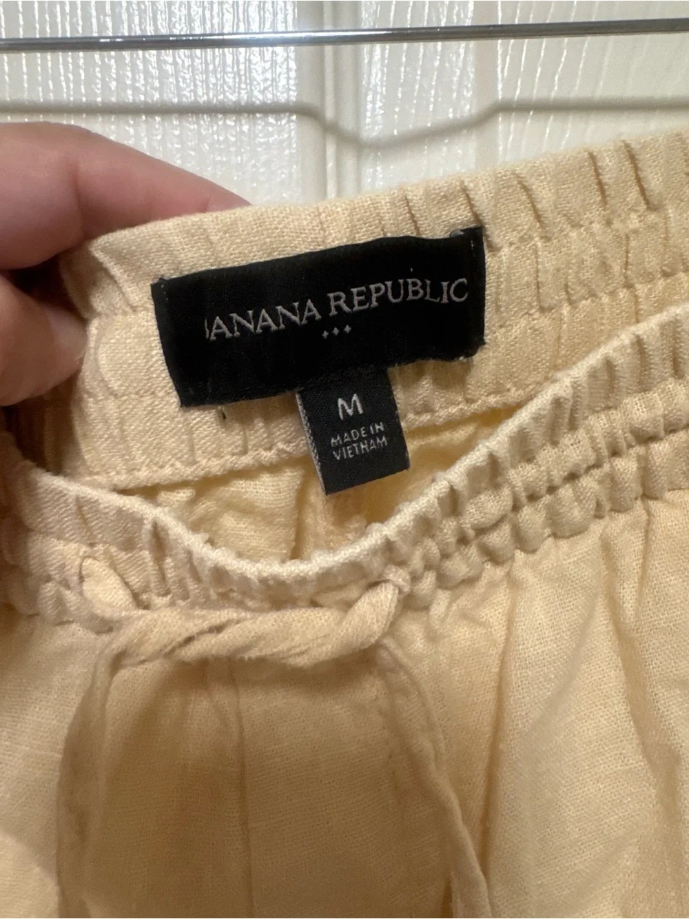 Banana Republic Women’s Pull-on Drawstring Linen Blend Cargo Pants